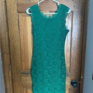 Elegant Green Lace Dress
